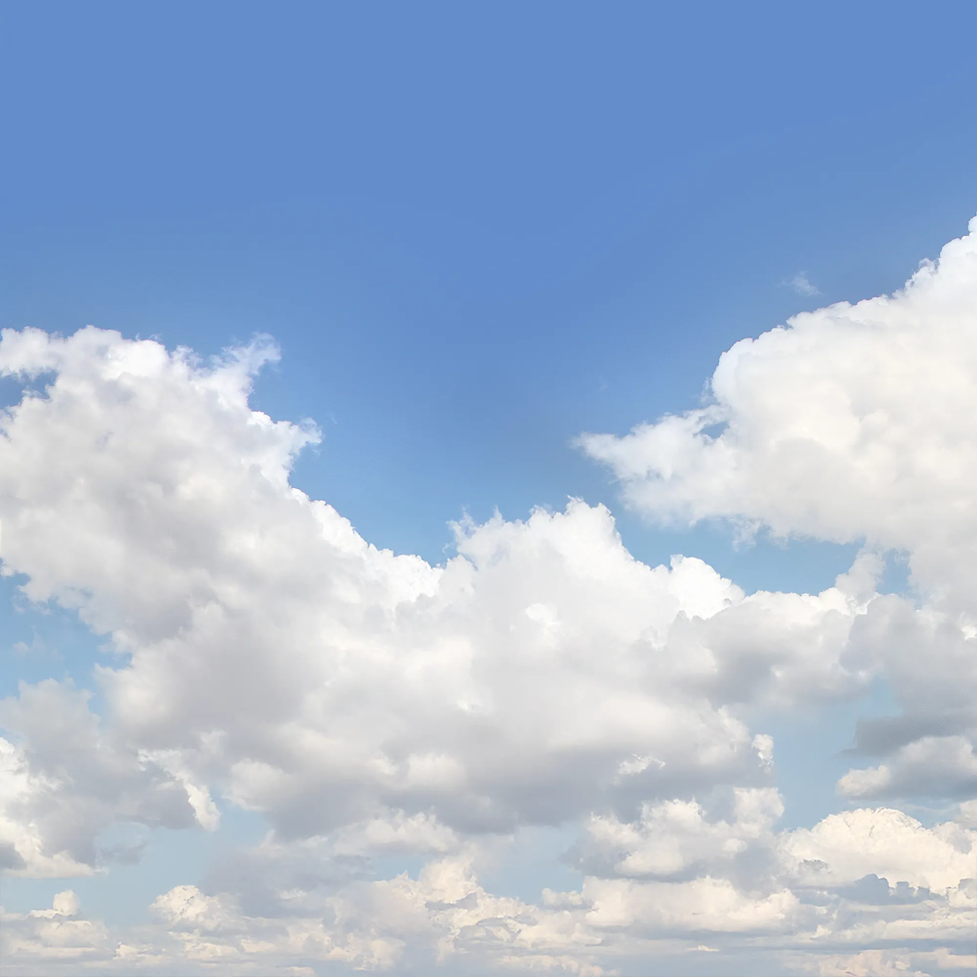 Blue sky with scattered white clouds creating a natural soft backdrop for architectural design
